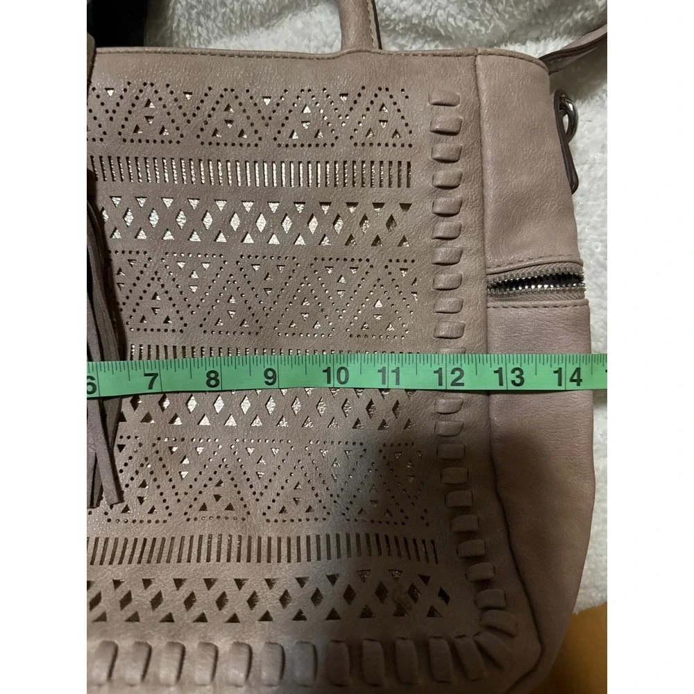 Unbranded taupe faux